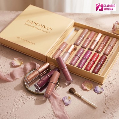 Handaiyan 12 pcs matt liquid lip gloss